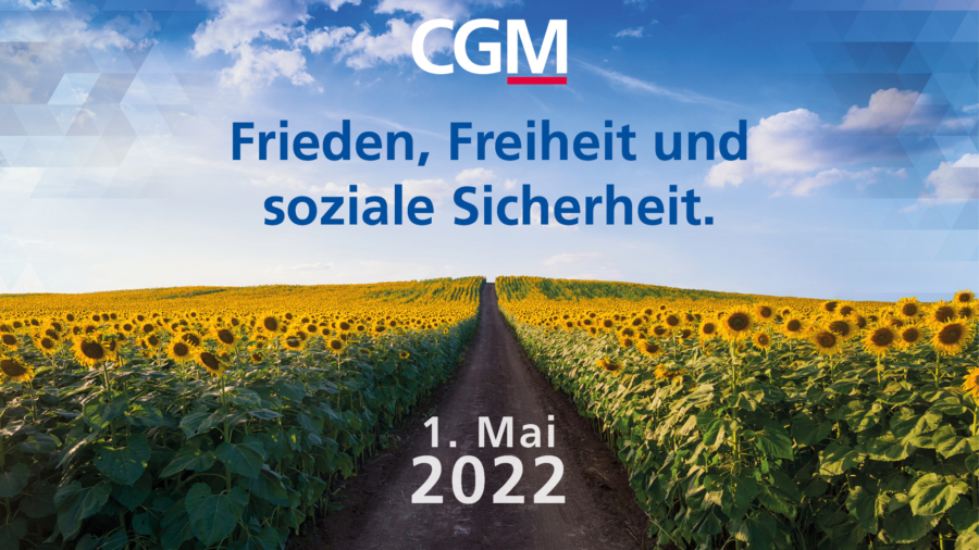 2022 PM 1. Mai 2022 Frieden Freiheit soziale Sicherheit